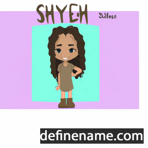 cartoon of the name Shaelyn