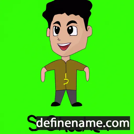 cartoon of the name Shaheen