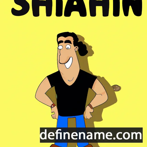 cartoon of the name Shahin