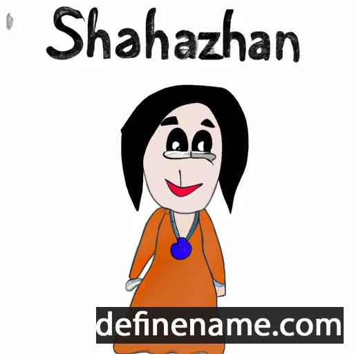 cartoon of the name Shahnaz