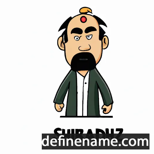 cartoon of the name Shahrizad