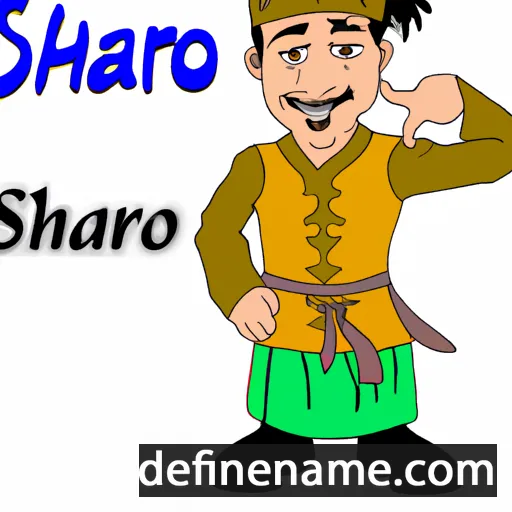 cartoon of the name Shahrokh