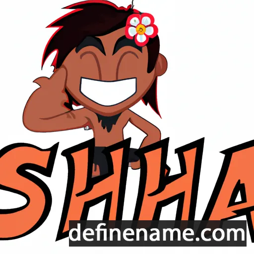 cartoon of the name Shaka