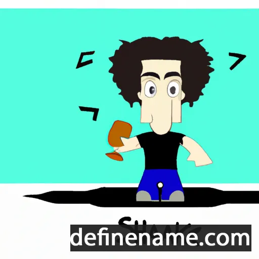 cartoon of the name Shaked