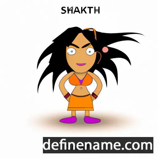 cartoon of the name Shakti