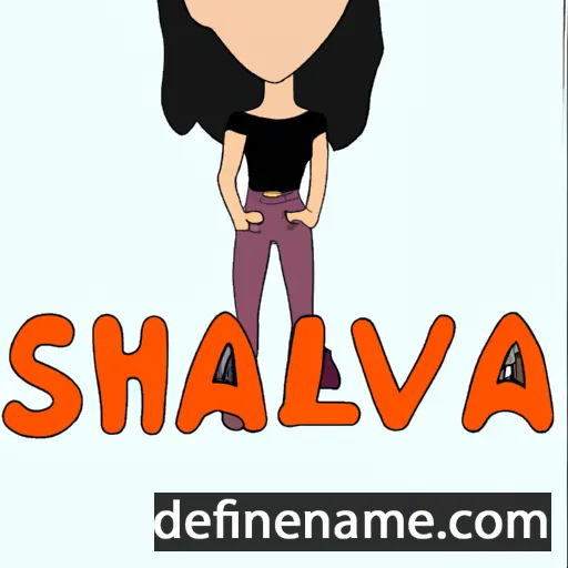 cartoon of the name Shalva