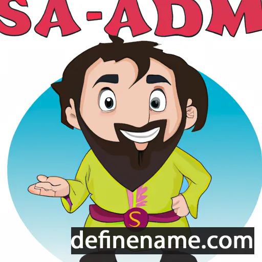 cartoon of the name Shams ad-Din