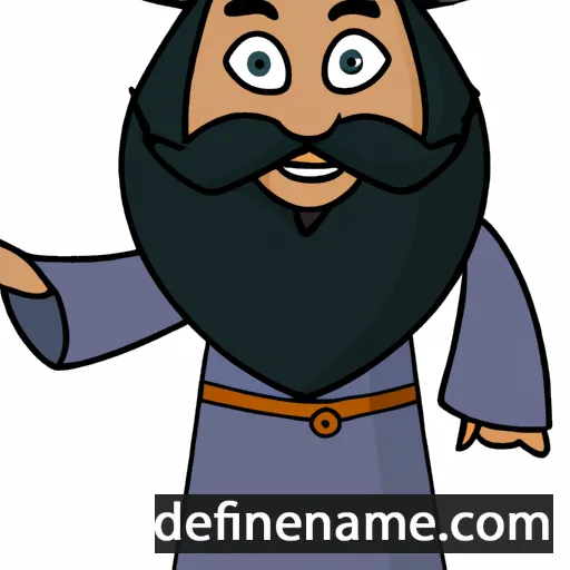 cartoon of the name Shams al-Din