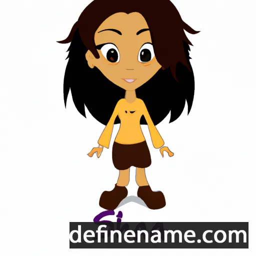 cartoon of the name Shana