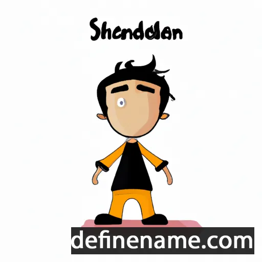 cartoon of the name Shandiin