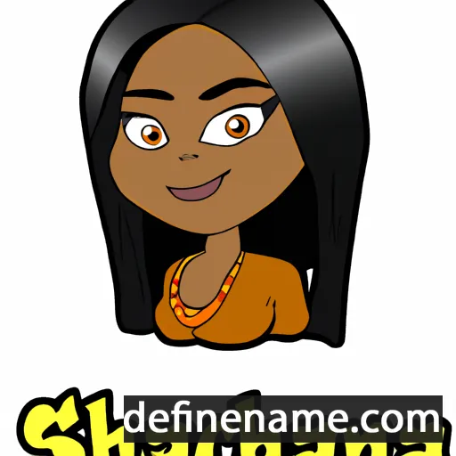 cartoon of the name Shanequa