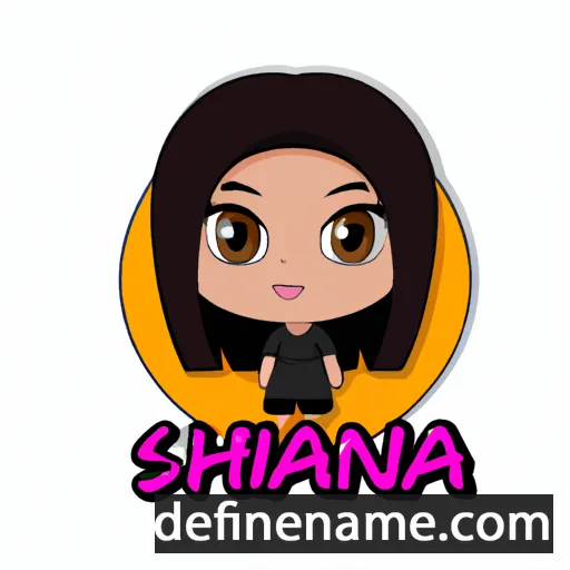 cartoon of the name Shania