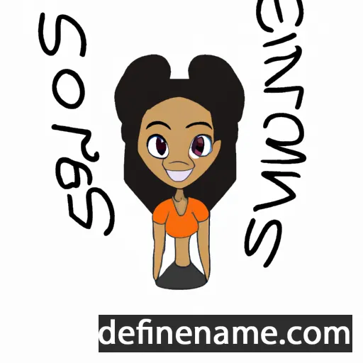 cartoon of the name Shanice