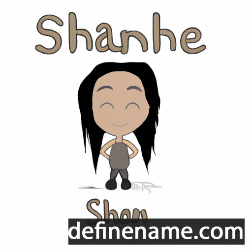 cartoon of the name Shannen