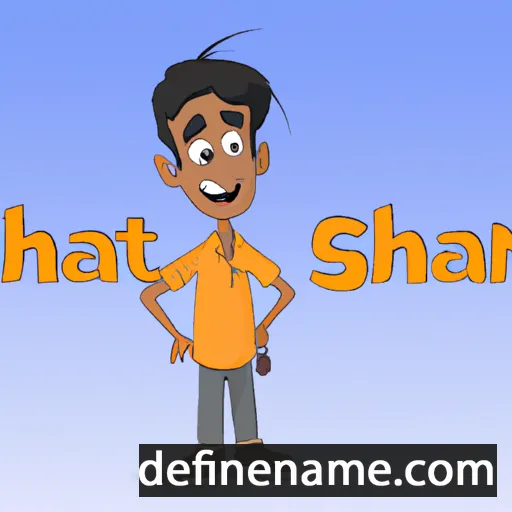 cartoon of the name Shantanu