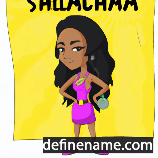 cartoon of the name Shaquila