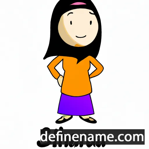 cartoon of the name Shariah