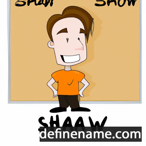 cartoon of the name Shaw