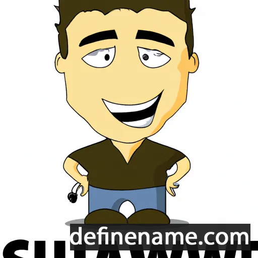 cartoon of the name Shawn