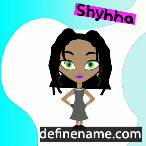 cartoon of the name Shayla