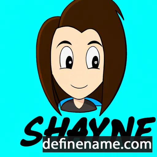 cartoon of the name Shayne