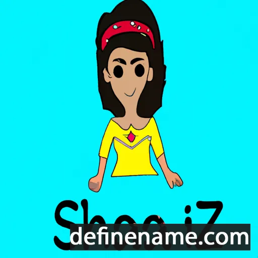 cartoon of the name Shazi