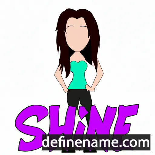 cartoon of the name Sheine