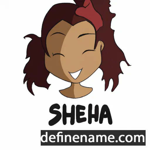 cartoon of the name Shena