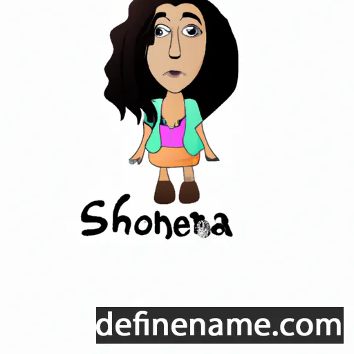 cartoon of the name Sheona