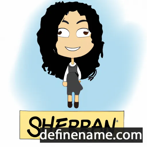 cartoon of the name Shereen