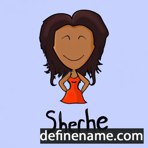 cartoon of the name Sherie