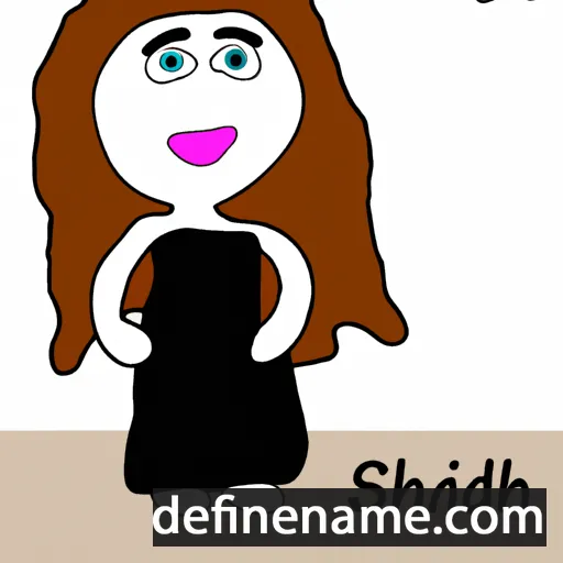 cartoon of the name Shideh