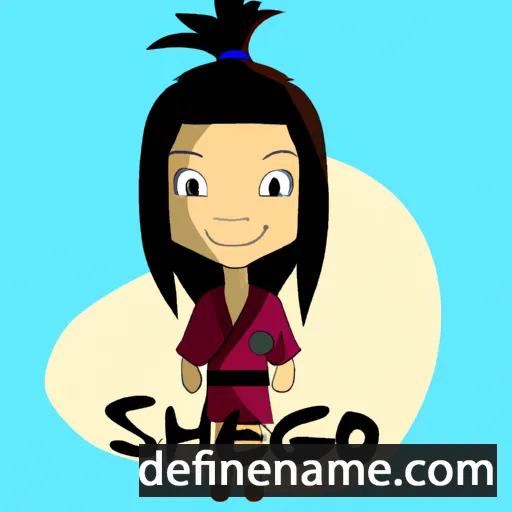 cartoon of the name Shigeko