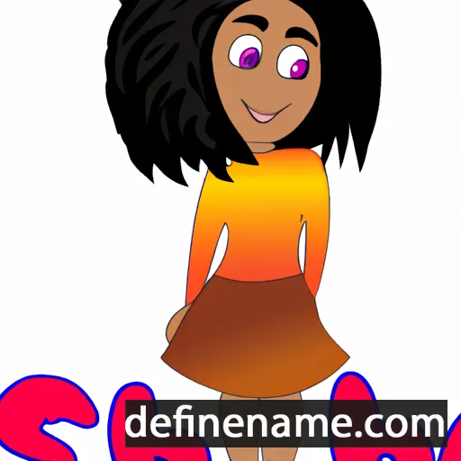 cartoon of the name Shila