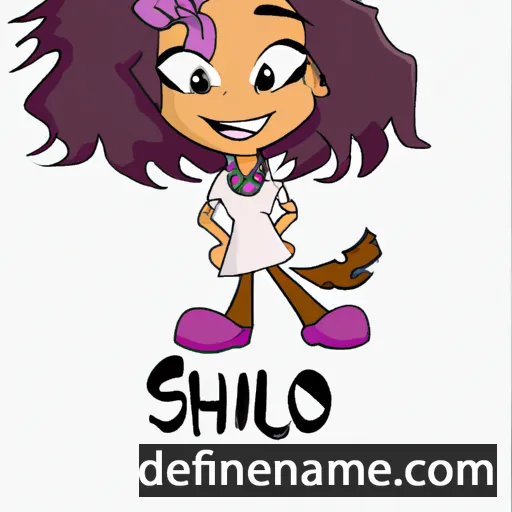 cartoon of the name Shiloh