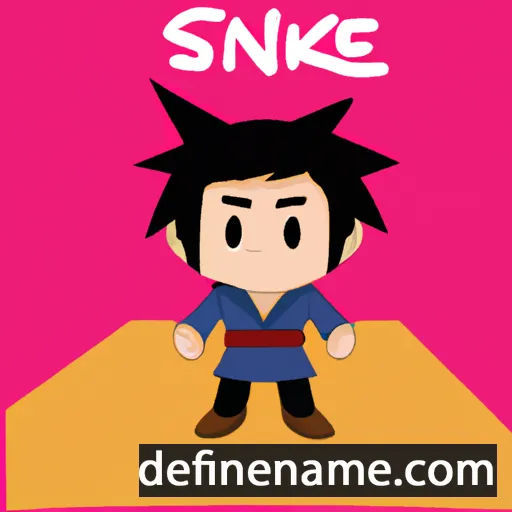 cartoon of the name Shinsuke