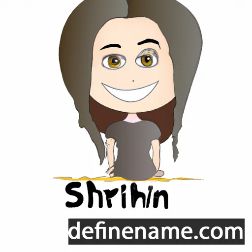 cartoon of the name Shirin