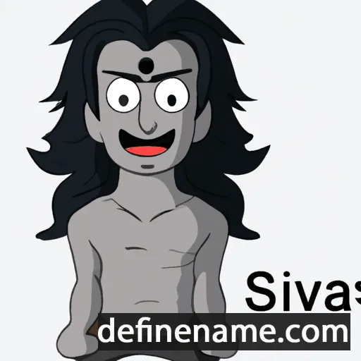 cartoon of the name Shiva