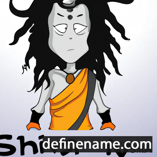 cartoon of the name Shiva