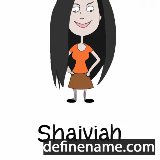 cartoon of the name Shivani