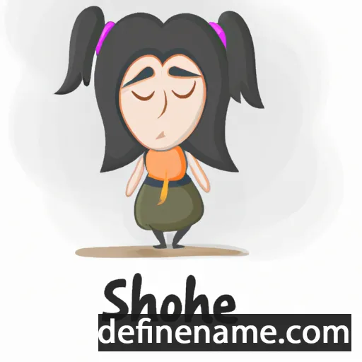 cartoon of the name Shokoufeh