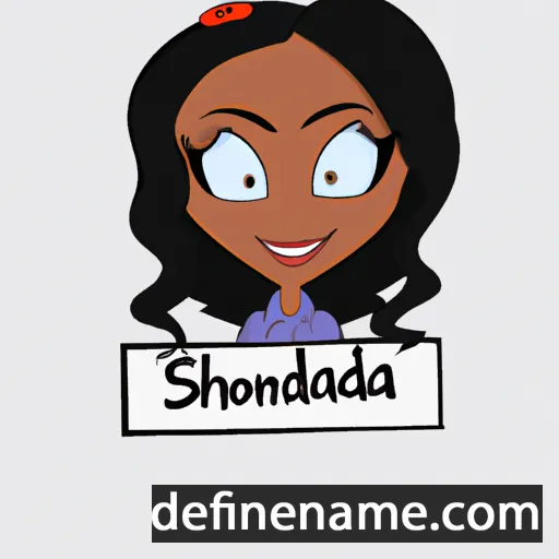 cartoon of the name Shonda