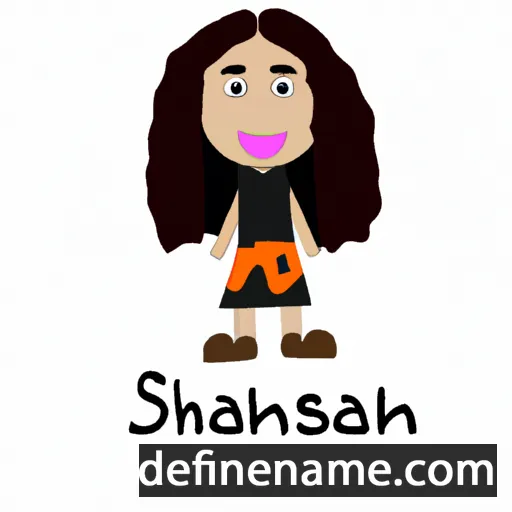 cartoon of the name Shoshannah