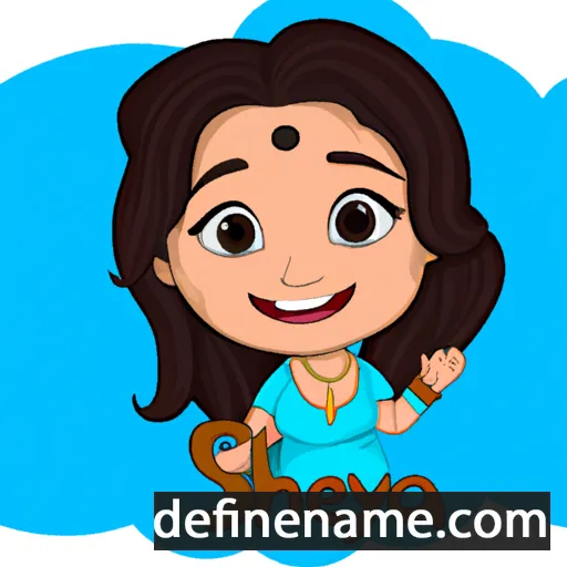 cartoon of the name Shreya