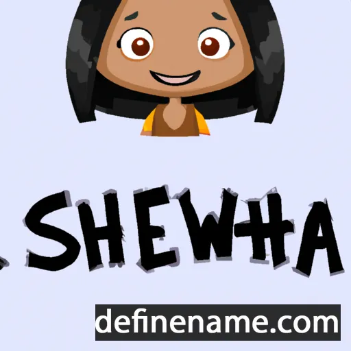 cartoon of the name Shweta