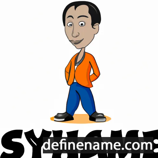 cartoon of the name Shyamal