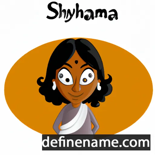 cartoon of the name Shyamala