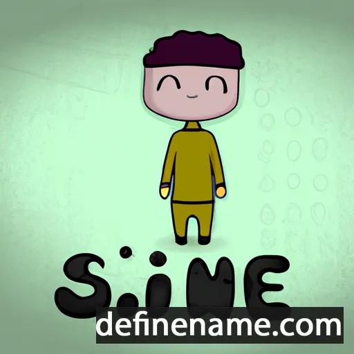 cartoon of the name Síne