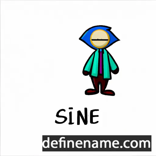 cartoon of the name Sìne