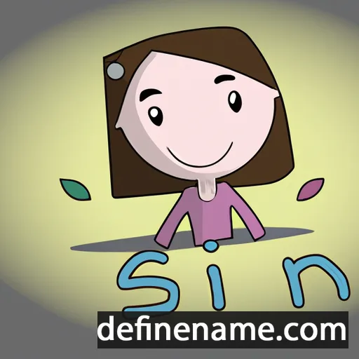 cartoon of the name Siân